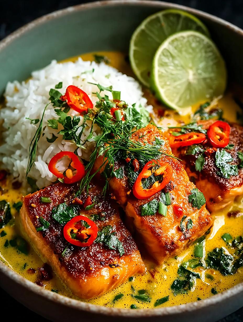 Easy Salmon Coconut Curry: A Delicious Escape - Salmon Coconut Curry - additional detail