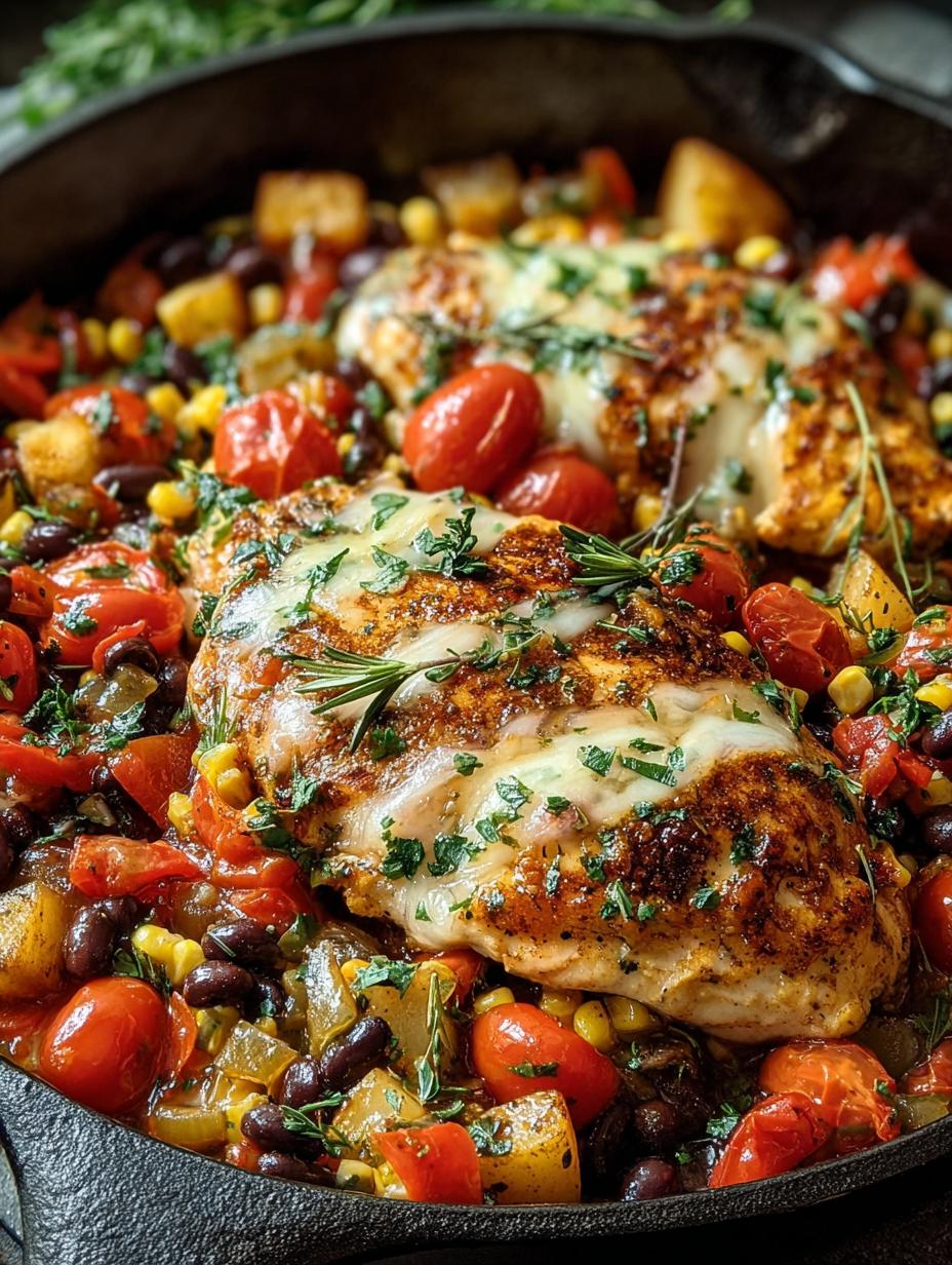 Delicious Santa Chicken Skillet for Quick Dinners - Santa Chicken Skillet - main visual representation