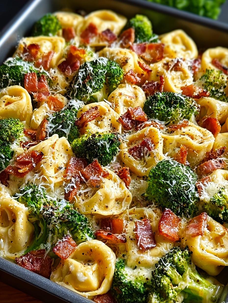 Sheet Pan Broccoli Tortellini