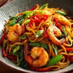 Spicy Prawn Chow Mein
