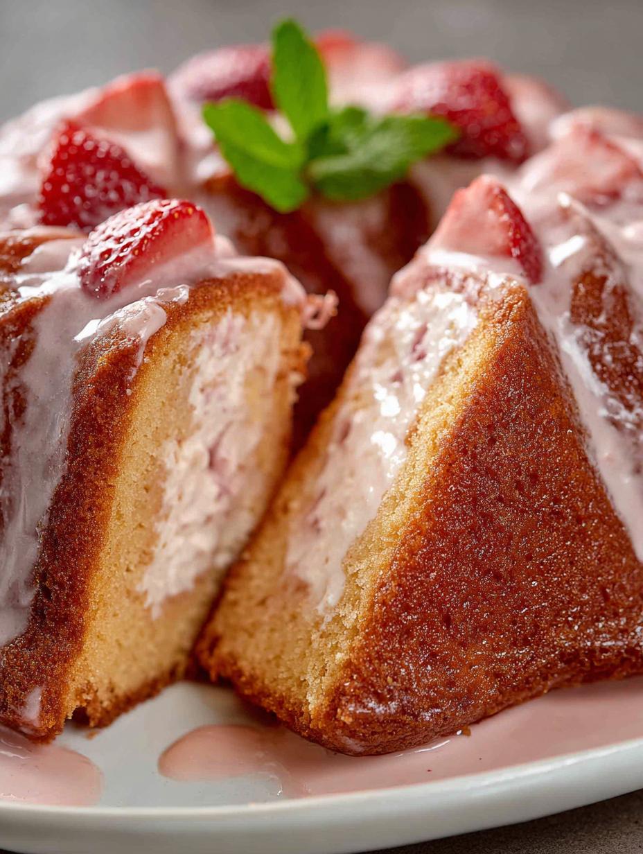 Moist Strawberry Pound Cake: A Delicious Delight 5 Moist Strawberry Pound Cake: A Delicious Delight - Strawberry Pound Cake - main visual representation