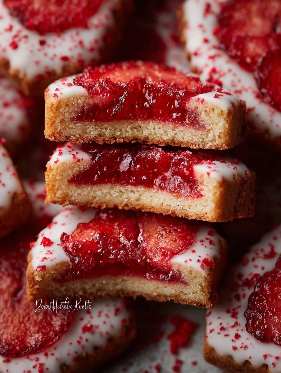Melt-In-Your-Mouth Strawberry Shortbread Cookies Recipe - Strawberry Shortbread Cookies - main visual representation