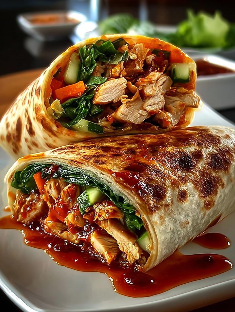 Sweet Chili Chicken Wraps