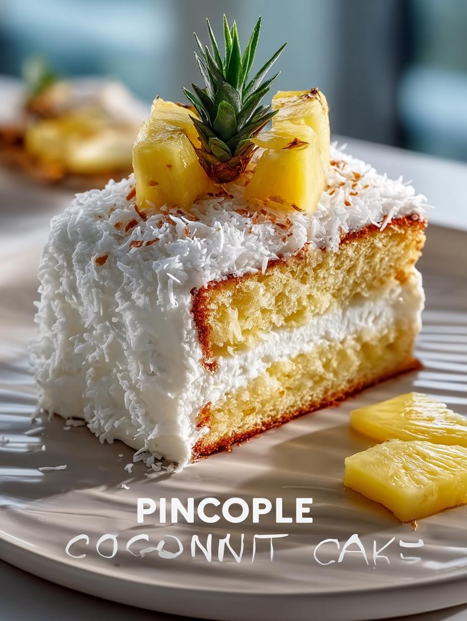 Tropical Pineapple Coconut Cake: 12 Layers of Delight - Tropical Pineapple Coconut Cake - main visual representation