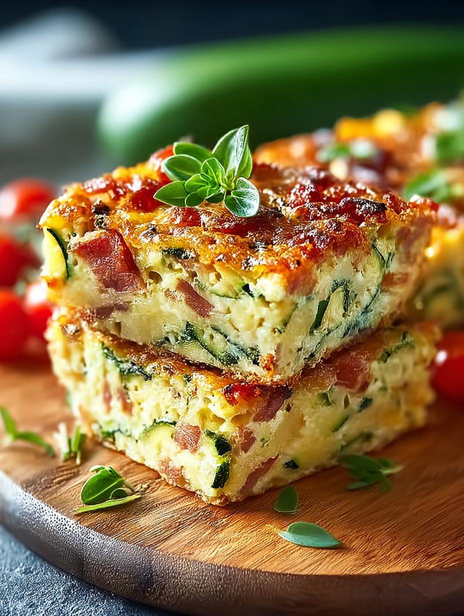 Delicious Zucchini Bacon Slice for Savory Meal Prep - Zucchini Bacon Slice - additional detail